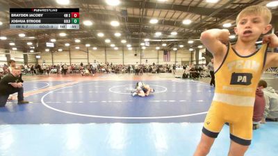 85 lbs Rr Rnd 2 - Brayden Jacoby, 4M Strength - MS vs Joshua Strode, Gold Standard Wrestling - MS