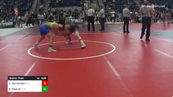 145 lbs Quarterfinal - Angel Hernandez, Relentless Wrestling Club vs Benny Madrid, Olympus