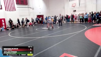 149 lbs Cons. Round 1 - Brayden Dejesus, Perry Meridian vs Keylnn Symons, M3 Wrestling Academy