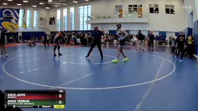 150 lbs Cons. Round 4 - Zach Jaffe, Kennett vs KNOX VERBAIS, Bethalto (Civic Memorial)