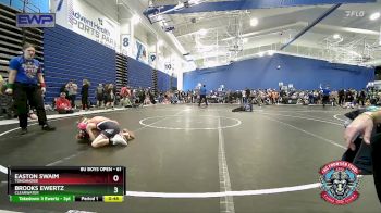 61 lbs Champ. Round 1 - Brooks Ewertz, Clearwater vs Easton Swaim, Tonganoxie