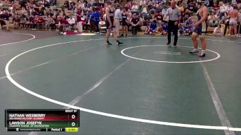175 lbs Champ. Round 1 - Lawson Josefyk, Charter School Of Wilmington vs Nathan Wesberry, Delaware Military Academy