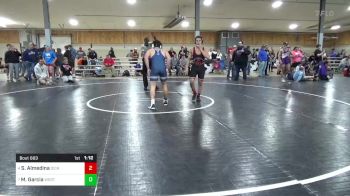 160 lbs Final - Sam Almedina, Dickson City vs Matteo Garcia, West Lawn