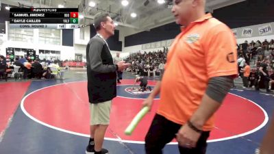 113 lbs Cons. Round 3 - Samuel Jimenez, Eleanor Roosevelt vs Dayle Cailles, Valencia/Valencia