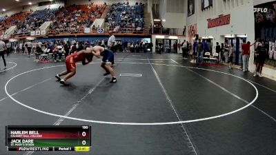 190 lbs Cons. Round 5 - Harlem Bell, Calvert Hall College vs Jack Dare, St. Mary`s Ryken