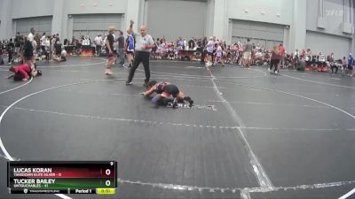 80 lbs Semis (4 Team) - Lucas Koran, Takedown Elite Silver vs Tucker Bailey, Untouchables