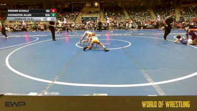 80 lbs Consi Of 16 #1 - Parker Schulz, Viking Wrestling Club (IA) vs Covington Allen, Scrap Yard Training