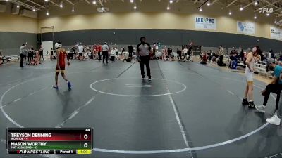 84 lbs Round 6 (10 Team) - Treyson Denning, Irontide vs Mason Worthy, Mat Assassins