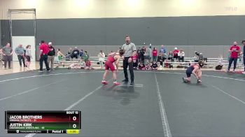 100 lbs Round 5 (6 Team) - Justin Kirk, Crossroads Wrestling vs Jacob Brothers, Virginia Patriots