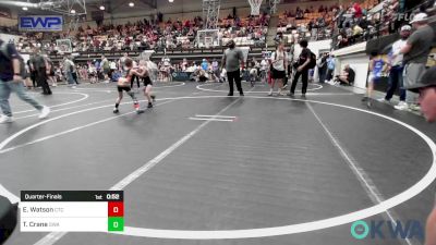 52 lbs Quarterfinal - Elliott Watson, Comanche Takedown Club vs Teller Crane, Shelton Wrestling Academy