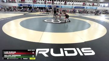 139 lbs Semifinal - William Anderson, Ironclad Wrestling vs Luke Burgar, Spartan Mat Club