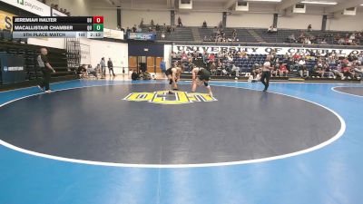174 lbs 5th Place Match - Jeremiah Halter, Drury vs MacAllistair Chamber, Quincy