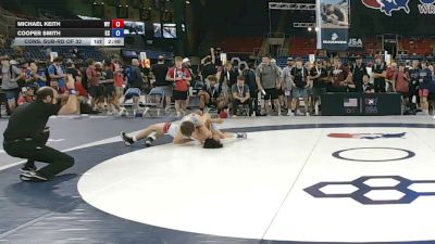 120 lbs Cons. Sub-rd Of 32 - Michael Keith, Wyoming vs Cooper Smith, Kansas