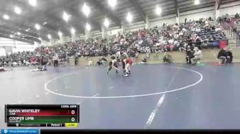 135 lbs Cons. Semi - Gavin Whiteley, Juab vs Cooper Limb, Hillcrest
