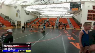 78 lbs Round 3 - Nathanael Rhodes, Powell Wrestling Club vs Case Davis, Powell Wrestling Club