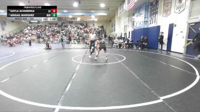 100 lbs Quarterfinal - Kayla Alvarenga, Los Osos vs Abigail Marquez, Marina