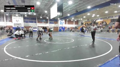 285 lbs Semifinal - Jerry Carlos, Eisenhower vs Jose Lopez, Alemany