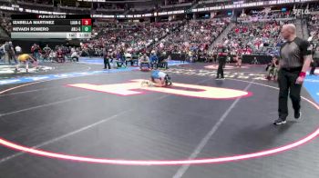 G110-4A Champ. Round 1 - Izabella Martinez, Las Animas Girls vs Nevaeh Romero, Abraham Lincoln Girls