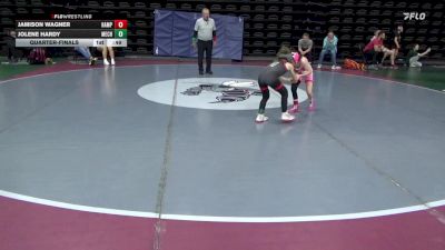 55 lbs Quarterfinal - Jamison Wagner, Hampstead vs Jolene Hardy, Mechanicsburg