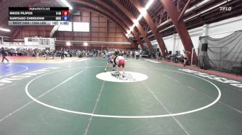 126A lbs Semifinal - Nikos Filipos, X-caliber Athletics. Wyoming Seminary vs Santiago Chrisjohn, Saugerties