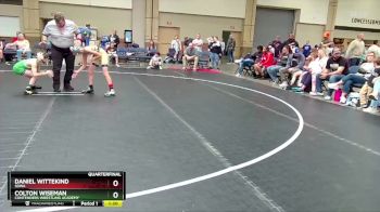 72 lbs Quarterfinal - Daniel Wittekind, SDWA vs Colton Wiseman, Contenders Wrestling Academy