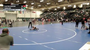 106 lbs Quarterfinal - Aiden Ritz, Eaglecrest Wrestling Club vs Clayten Sanchez, Roosevelt Mustangs