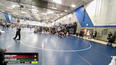 142 lbs Cons. Semi - Zack Kohler, Wasatch Wrestling Club vs Jaxen Honey, Team Prestige