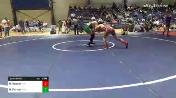 190 lbs Semifinal - Nolan Russell, Georgia Barn Burners vs Hunter Farmer, North Hall Jr. Trojans