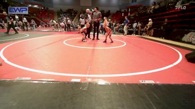 46 lbs Quarterfinal - Evelyn Shimonek, Pawhuska Elks Takedown vs Aspen Shelton, Team Tulsa Wrestling Club