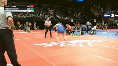 170 Class 1 lbs Cons. Round 2 - Sophia Sexton, Holt vs Ivee Cooper, California