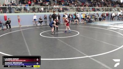 90 lbs Rr3 - Naveah Branham, Anchor Kings Wrestling Club vs Lauren Esmay, Baranof Bruins Wrestling Club