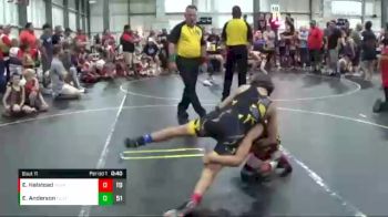 82 lbs Finals (8 Team) - Eli Anderson, The Funky Singlets Teal vs Ethan Halstead, Steel Valley