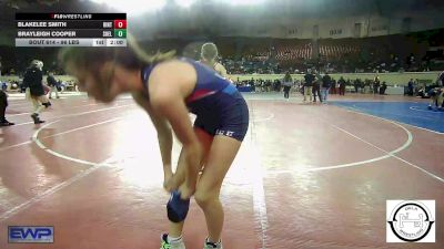 96 lbs Semifinal - Blakelee Smith, Hinton Comets vs Brayleigh Cooper, Shelton Wrestling Academy