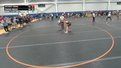 185 lbs Champ. Round 1 - Tristan Gibson, Unattached vs Zachary Cronk, Tiger Wrestling Club