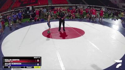 65 lbs Placement Matches (8 Team) - Kollin Griffin, Oregon vs Kyler Robinson, Utah