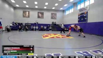 285 lbs Cons. Semi - Andrew Pederson, Brentwood Aca. vs Kolton Brown, Springfield