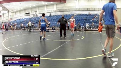 144 lbs Cons. Round 3 - Carter Thomas, KY vs Joshua White, IL