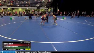 90 lbs Semifinal - Micah Sloan, Pinnacle vs Beckett Thoennes, Bison Wrestling Club