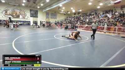 182 lbs Champ. Round 2 - Grant Stricker, Servite vs Abel Gonzalez, Segerstrom