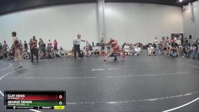 132 lbs Placement (4 Team) - George Dennis, Indiana Outlaws vs Clay Hicks, MF Dynasty