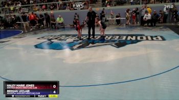 67 lbs Quarterfinal - Reegan LeClair, Soldotna Whalers Wrestling Club vs Haley Marie Jones, Baranof Bruins Wrestling Club