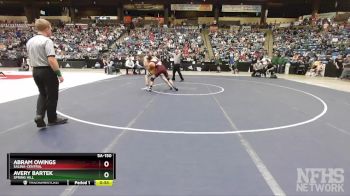 5A-150 lbs Cons. Semi - Avery Bartek, Spring Hill vs Abram Owings, Salina-Central
