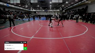 126 lbs Consi Of 4 - Frankie Burgio, Point Pleasant Boro vs Nick Barone, Paramus Catholic