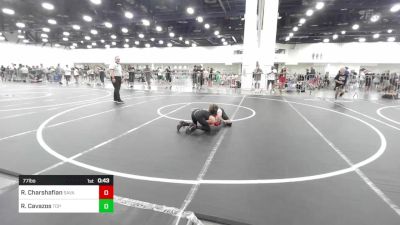 77 lbs Consi Of 8 #2 - Rodrick Charshafian, Savage House WC vs Ryatt Cavazos, Top Rank