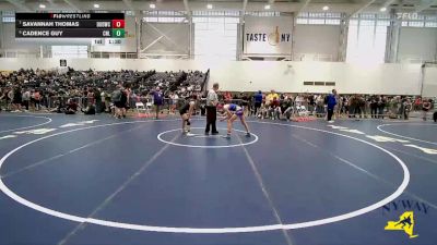 107 lbs Cons. Semi - Cadence Guy, Club Not Listed vs Savannah Thomas, Divas Of Destruction Wrestling Club