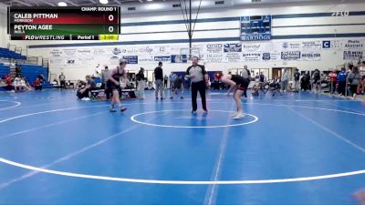 138 lbs Champ. Round 1 - Caleb Pittman, Morrison vs Peyton Agee, Inola