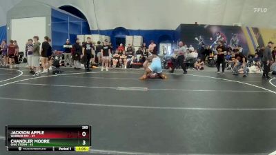 285 lbs Round 2 (8 Team) - Chandler Moore, Ohio Storm vs Jackson Apple, Warrior RTC