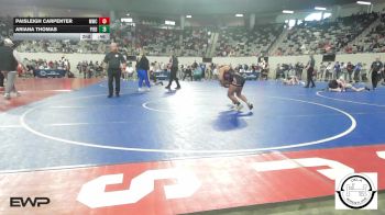 108 lbs Consolation - Ny`Ree Coburn, Ponca City LadyCat Wrestling vs Chloe Green, Hurricane Wrestling Academy