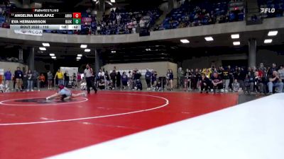 110 lbs Champ. Round 3 - Angelina Manlapaz, Unattached vs Eva Hermansson, Unattached