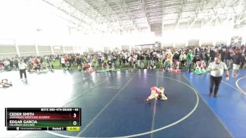 63 lbs Semifinal - Ceder Smith, Sanderson Wrestling Academy vs Edgar Garcia, Colorado Outlaws